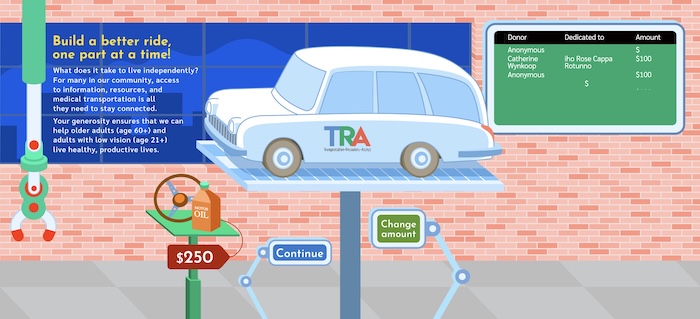 a car configurator on display